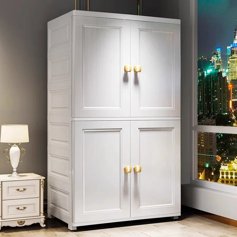 Simple Wardrobe Cabinets Home Bedroom Clothes Storage Cabinet Children's Locker Rental House Home