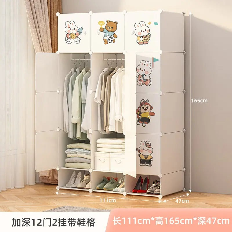 Cabinet Storage Wardrobe Modern Display Open Plastic Living Room Storage Wardrobe Organizer Guarda Roupa Lounge