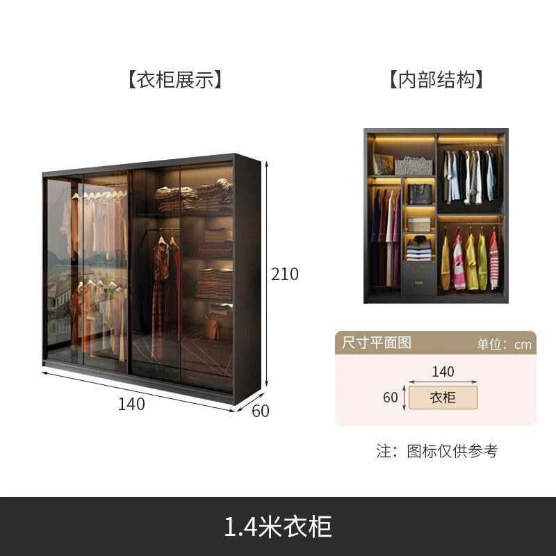 Organizer Underwear Wardrobe Nordic Multilayer Closets Wardrobe Storage With Mirror Guarda Roupas Bedroom Furniture