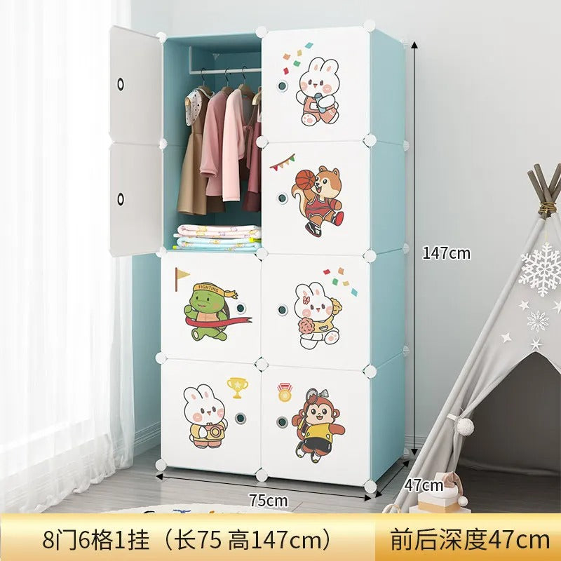 Cabinet Storage Wardrobe Modern Display Open Plastic Living Room Storage Wardrobe Organizer Guarda Roupa Lounge