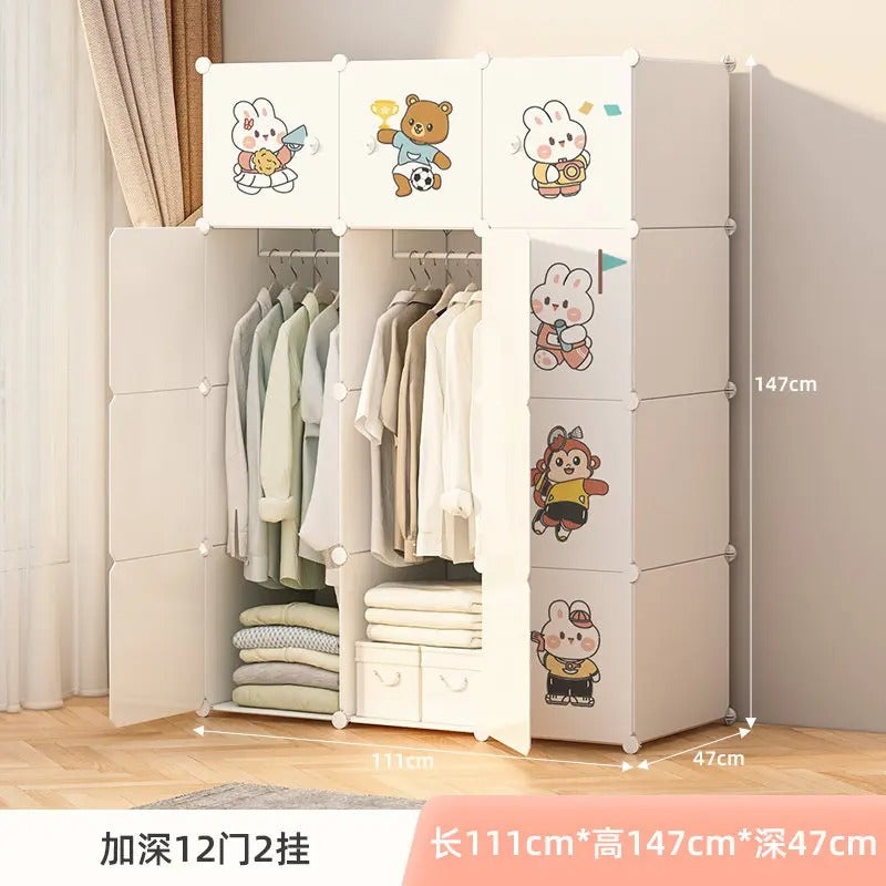 Cabinet Storage Wardrobe Modern Display Open Plastic Living Room Storage Wardrobe Organizer Guarda Roupa Lounge